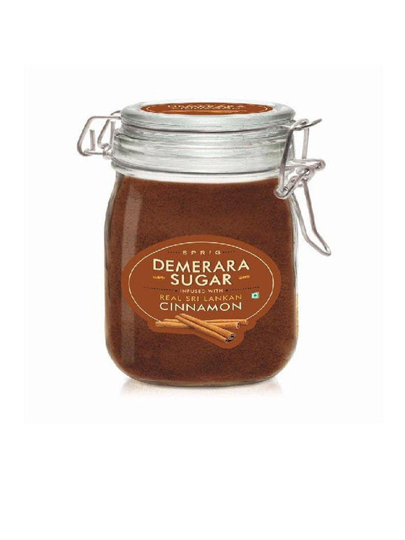 Demerara Sugar Infused with Sri Lankan Cinnamon - 175g - Sprig - The Gourmet Box
