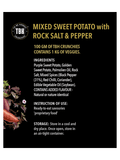 Mixed Sweet Potato Chips with Rock Salt & Pepper - 35g - TBH - The Gourmet Box