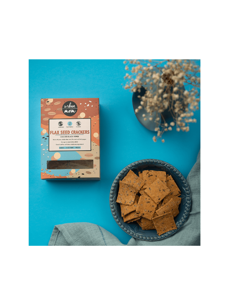 Flax Seed Crackers 100g Urban Moms The Gourmet Box