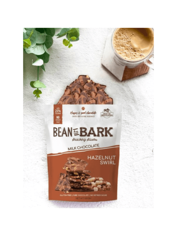 Milk Chocolate Hazelnut Swirl - 100g - Bean To Bark - The Gourmet Box