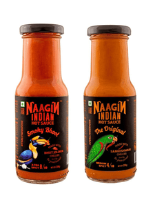 The Original & Smoky Bhoot (Pack of 2) Hot Sauces Combo - Naagin - The Gourmet Box