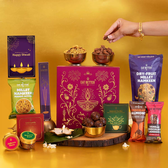 Diwali Jugmug Box Gift Hamper - Eat Better Corporate Gifts