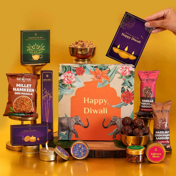 Diwali Gajraj Box Gift Hamper - Eat Better Corporate Gifts