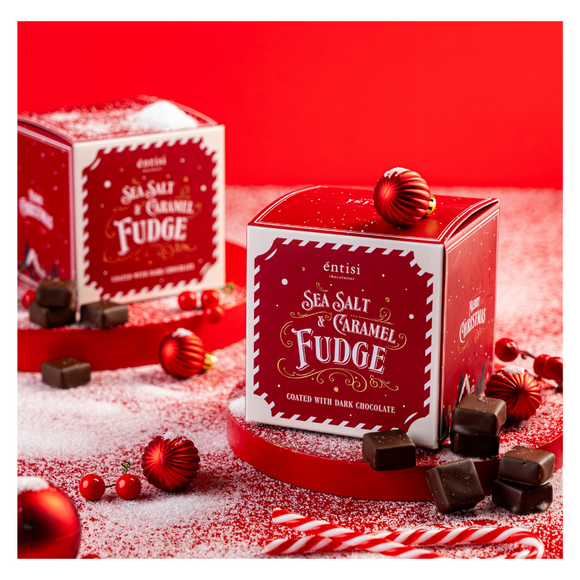 Sea Salt Caramel Fudge Coated with Chocolate - 180g - Entisi Chocolates