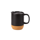 Ceramic Mug with Lid and Corkbase