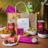 Festive Bites Diwali Jute Bag-Omay Foods