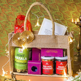 Festive Bites Diwali Jute Bag-Omay Foods