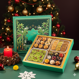 Royal Emerald Assorted Christmas Sweets Hamper 1kg - The Baklawa Box