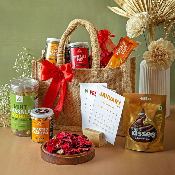 The Good Vibes New Years Jute Bag - Omay Foods