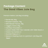 The Good Vibes New Years Jute Bag - Omay Foods