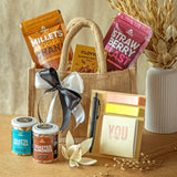 Gourmet Treasures New Years Jute Bag - Omay Foods