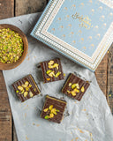 Pistachio Kunafa Browine  Valentine's Special - The Baklava Box