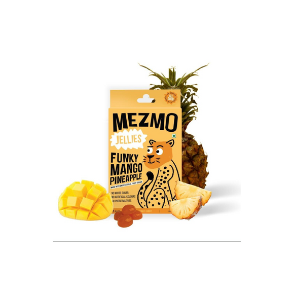Funky Mango Pineapple Jellies - 48g - Mezmo Candy
