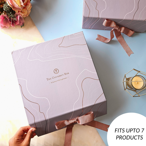 Rose Gold & Grey Gift Box - The Gourmet Box