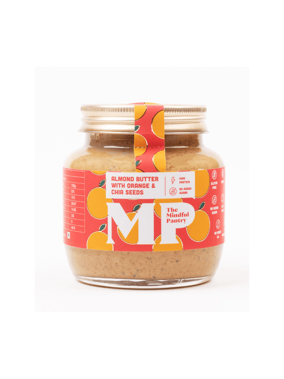 Almond Butter with Orange and Chia Seeds - The Mindful Pantry - The Gourmet Box