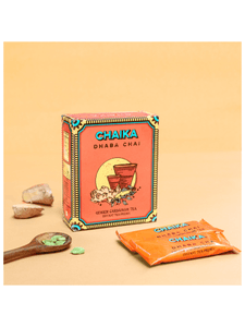 Dhaba Chai (Ginger Cardamom tea) Instant tea Premix - 10 sachets - Chaika - The Gourmet Box