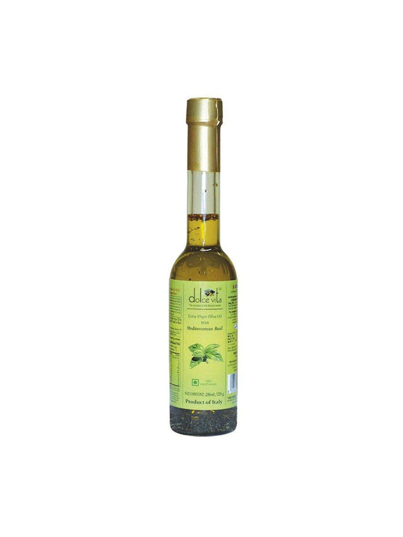 Salad Dressing Oil with Mediterranean Basil - 250ml - Dolce Vita - The Gourmet Box
