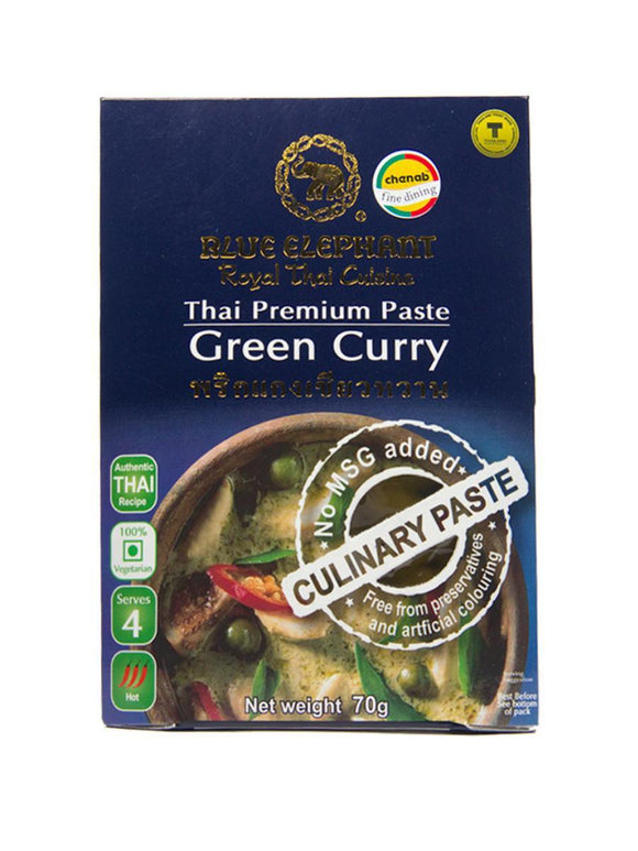 Green Thai Curry Paste (Gluten-free) - 70g - Blue Elephant - The Gourmet Box