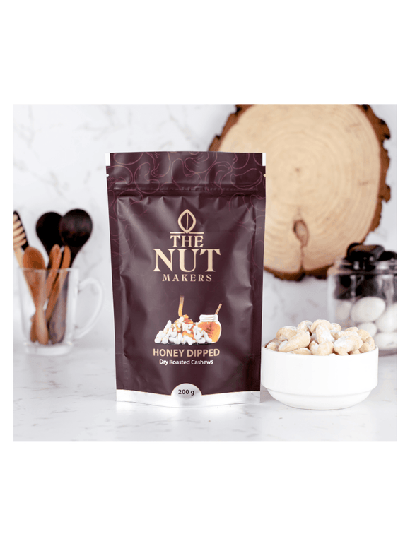 Honey Dipped Cashews - 80g - The Nut Makers - The Gourmet Box
