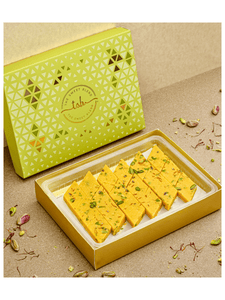 Kesar Pista Katli - 450g - The Sweet Blend - Gift Hamper - The Gourmet Box