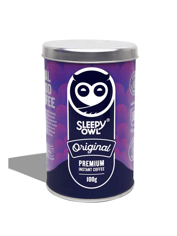 Original Instant Coffee Tin - 100g - Sleepy Owl - The Gourmet Box