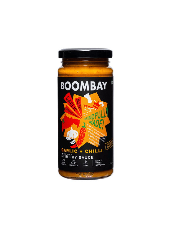 Garlic Chilli Stir Fry Sauce - 250g - Boombay - The Gourmet Box