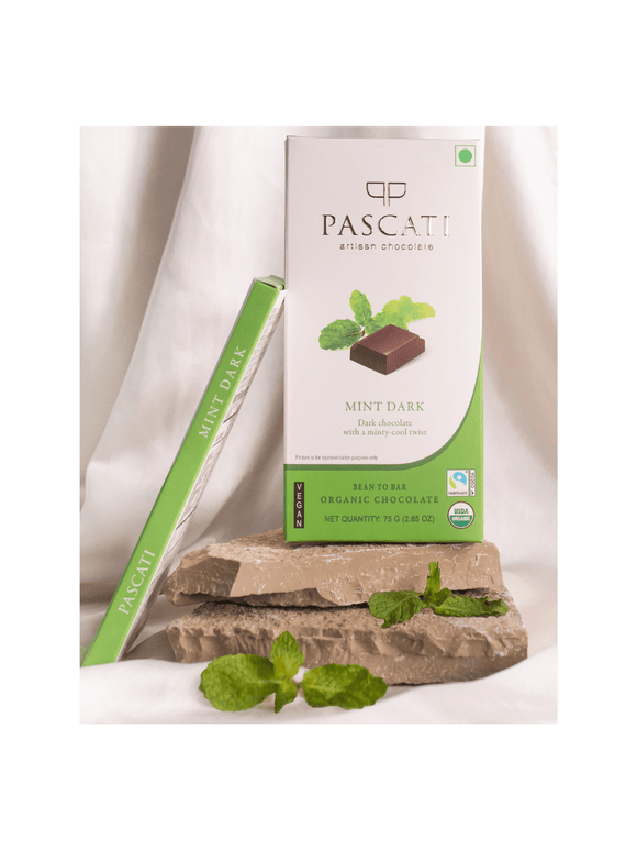 Mint Chocolate Bar - 75g - Pascati Chocolates - The Gourmet Box
