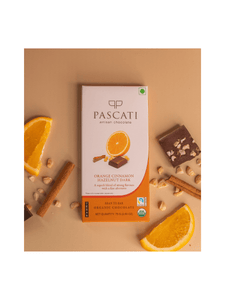 Orange, Cinnamon & Hazelnuts - 75g - Pascati Chocolates - The Gourmet Box