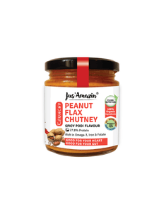 Spicy Podi Crunchy Organic Peanut Flax Chutney - 200g - Jus Amazin - The Gourmet Box