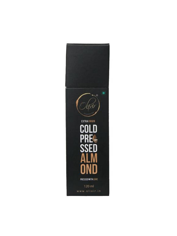 Almond Cold Pressed Oil - 120ml - Olixir - The Gourmet Box