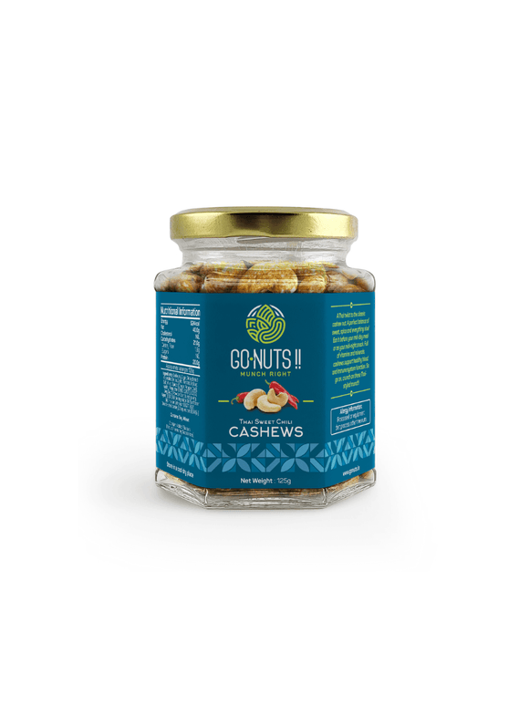 Thai Sweet Chilli Cashews - 125g - Go Nuts - The Gourmet Box