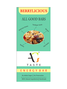 Berrylicious Health Bars - All Good Taste - The Gourmet Box