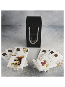 The Pack of 6 Chocolate Bars - Black Box Bag - Toska Chocolates - The Gourmet Box - The Gourmet Box