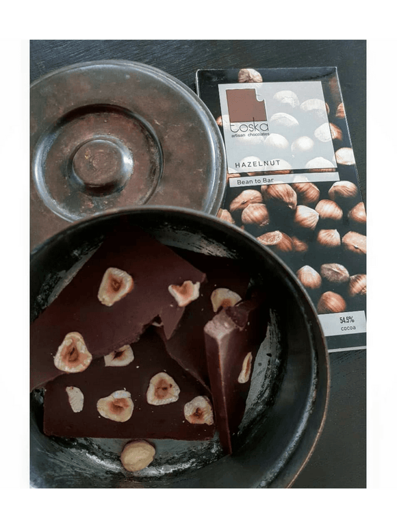 Hazelnut Dark Chocolate - 70g - Toska Chocolate - The Gourmet Box