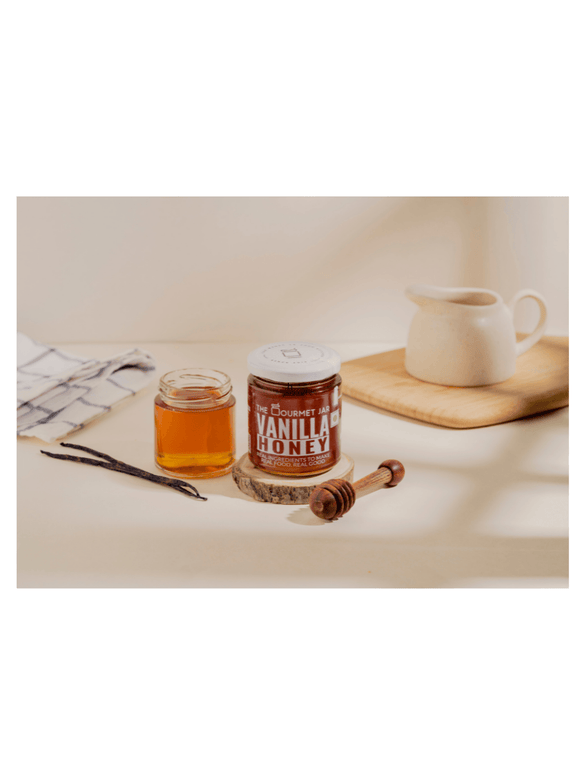 Organic Honey with Vanilla Bean - 240g - The Gourmet Jar - The Gourmet Box